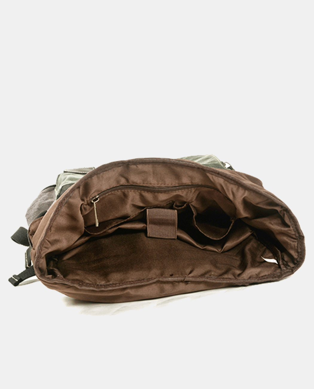 Block Canvas Backpack -Backpacks- BAGHUGS-MC5007-Gray Green