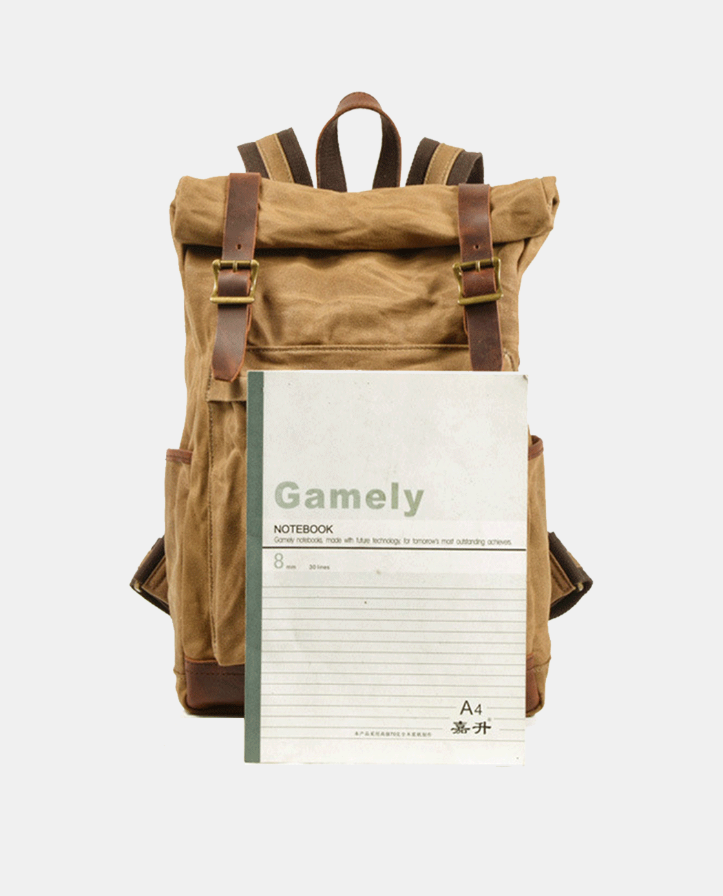 Desert Large Canvas Backpack -Backpacks- BAGHUGS-MC6897-Army Green