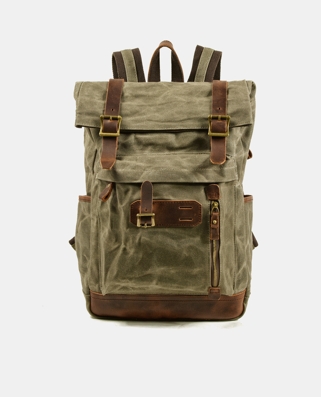 Desert Large Canvas Backpack -Backpacks- BAGHUGS-MC6897-Army Green
