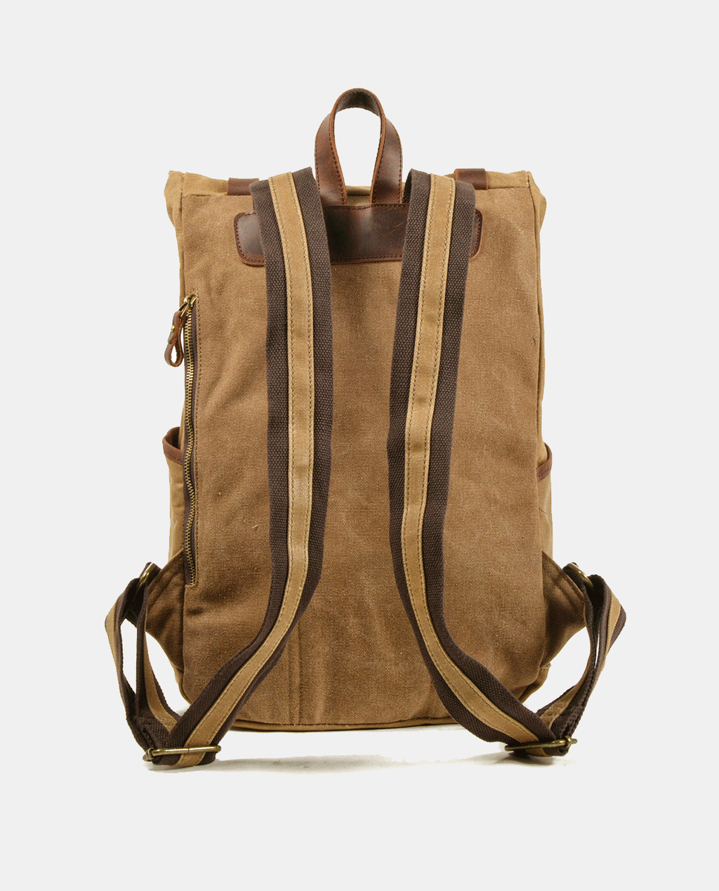 Desert Large Canvas Backpack -Backpacks- BAGHUGS-MC6896-Brass Color