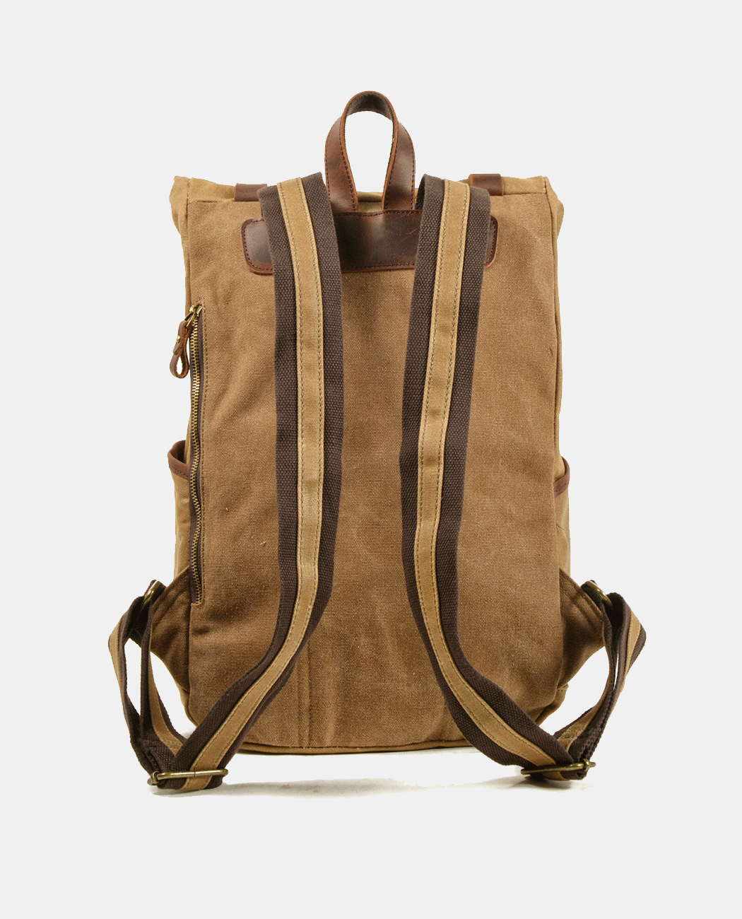 Desert Large Canvas Backpack -Backpacks- BAGHUGS-MC6896-Brass Color