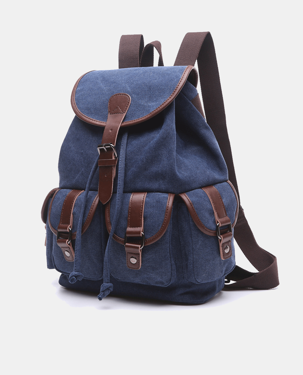 Dark Knight Canvas Backpack -Backpacks- BAGHUGS-MG8093-Midnight Blue