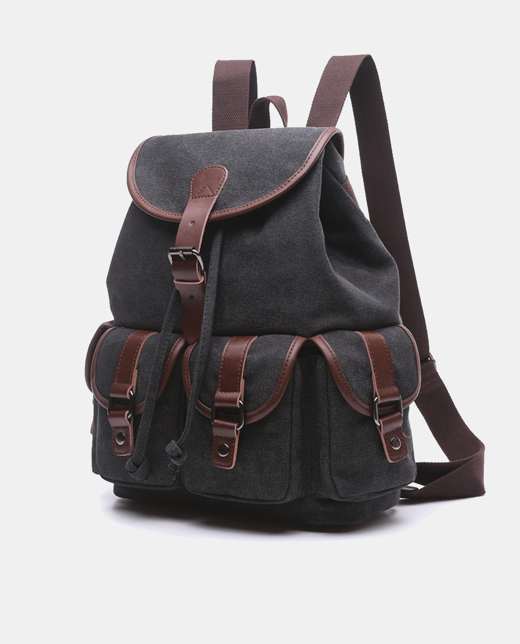 Dark Knight Canvas Backpack -Backpacks- BAGHUGS-MG8095-Black