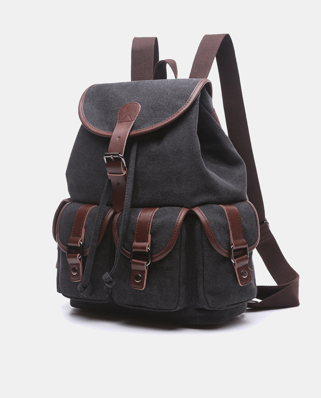 Dark Knight Canvas Backpack -Backpacks- BAGHUGS-MG8095-Black