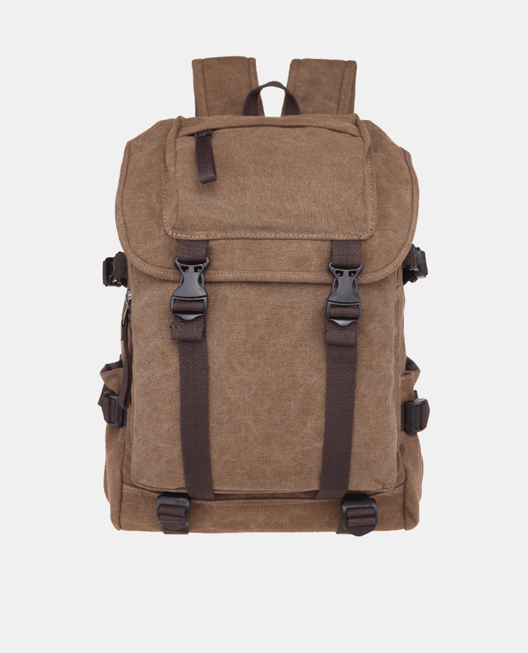 Dark Blue Canvas Backpack -Backpacks- BAGHUGS--Earthy Mist
