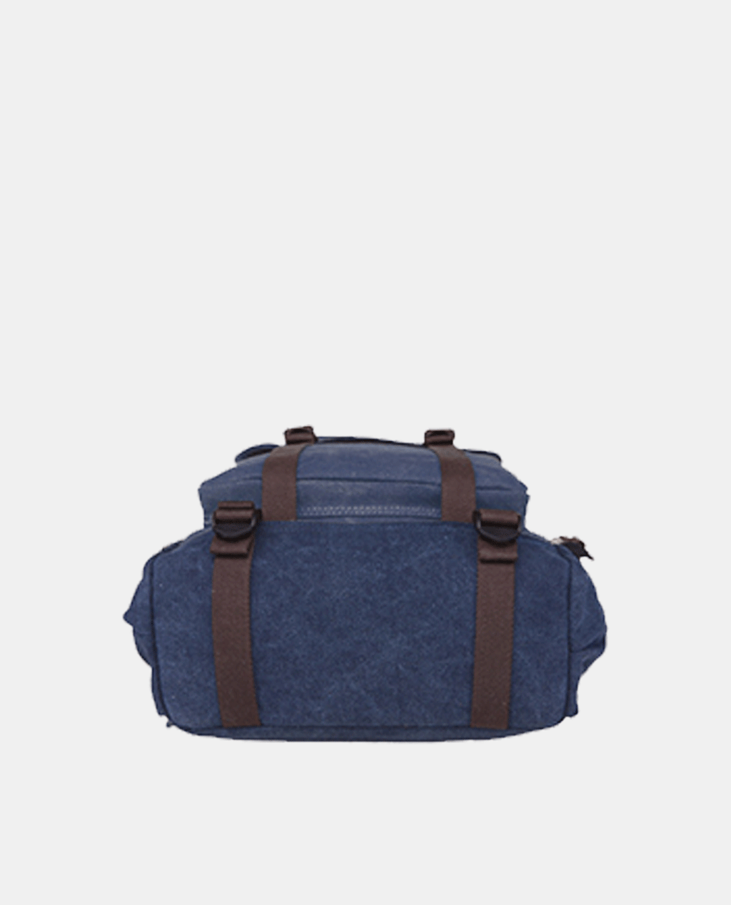 Dark Blue Canvas Backpack -Backpacks- BAGHUGS-MG8540-blue
