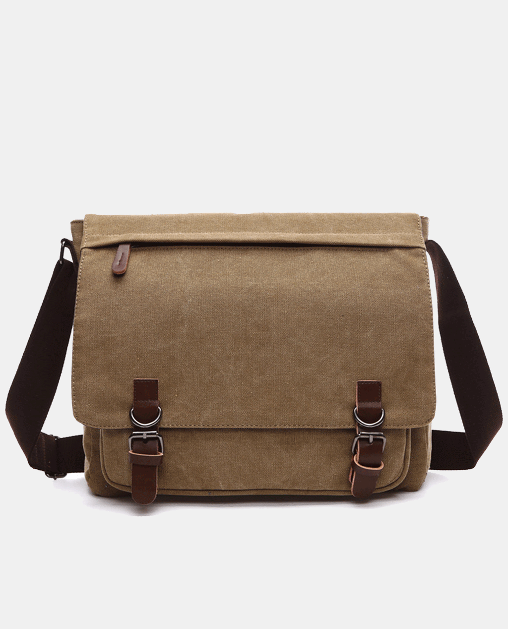 Dark Knight Canvas Messenger Bag -Bags- BAGHUGS-MG8648-L-Earthy Mist