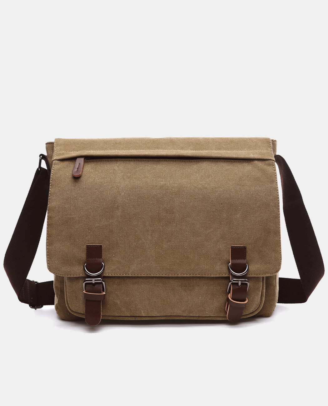 Dark Knight Canvas Messenger Bag -Bags- BAGHUGS-MG8648-L-Earthy Mist