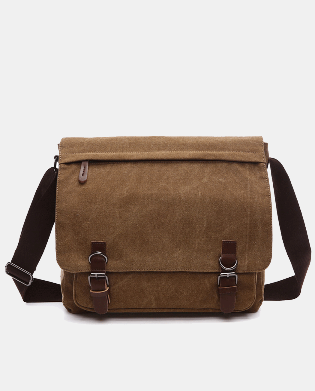 Dark Knight Canvas Messenger Bag -Bags- BAGHUGS-MG8647-L-Dry Leaf Color