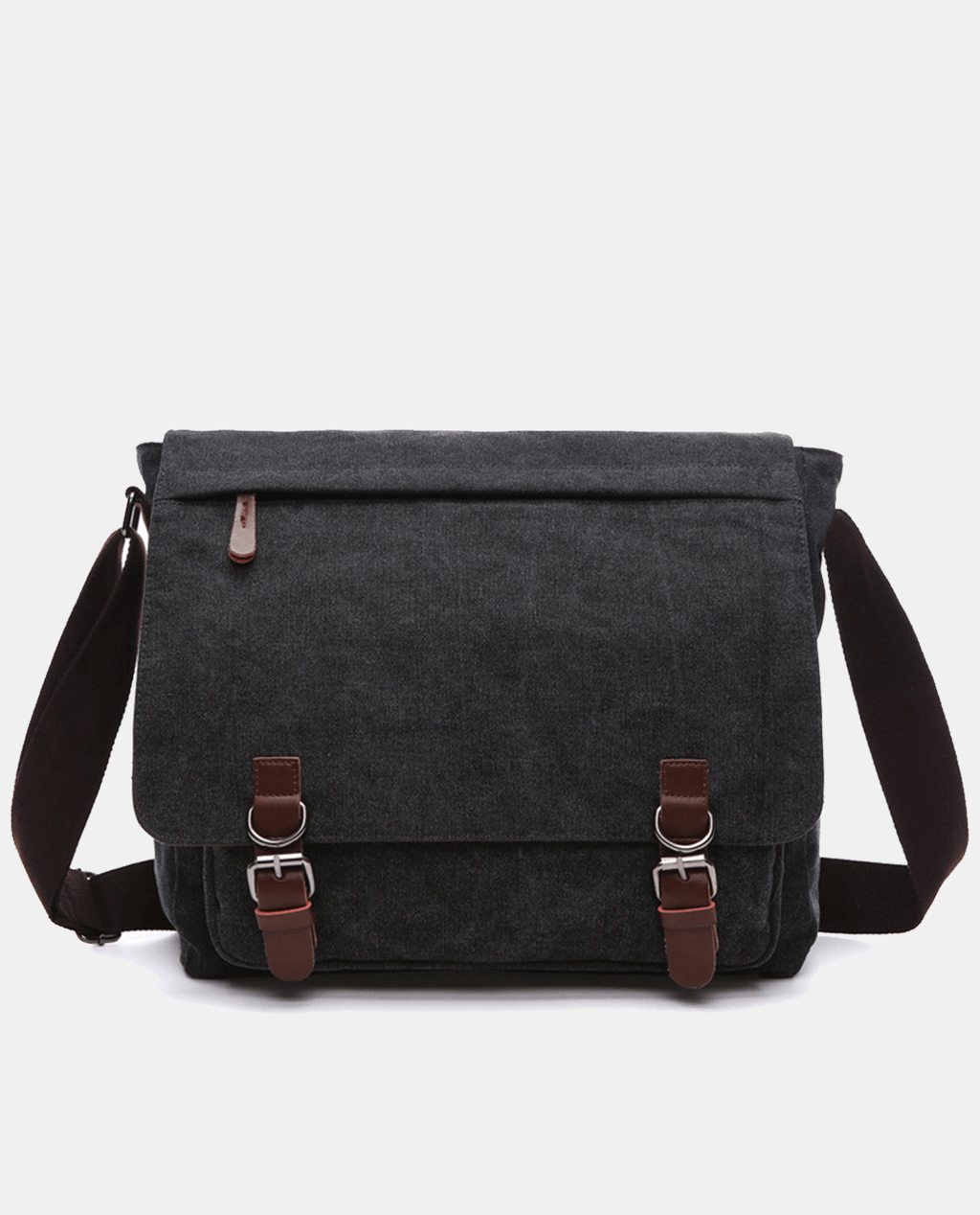 Dark Knight Canvas Messenger Bag -Bags- BAGHUGS-MG8646-L-Black