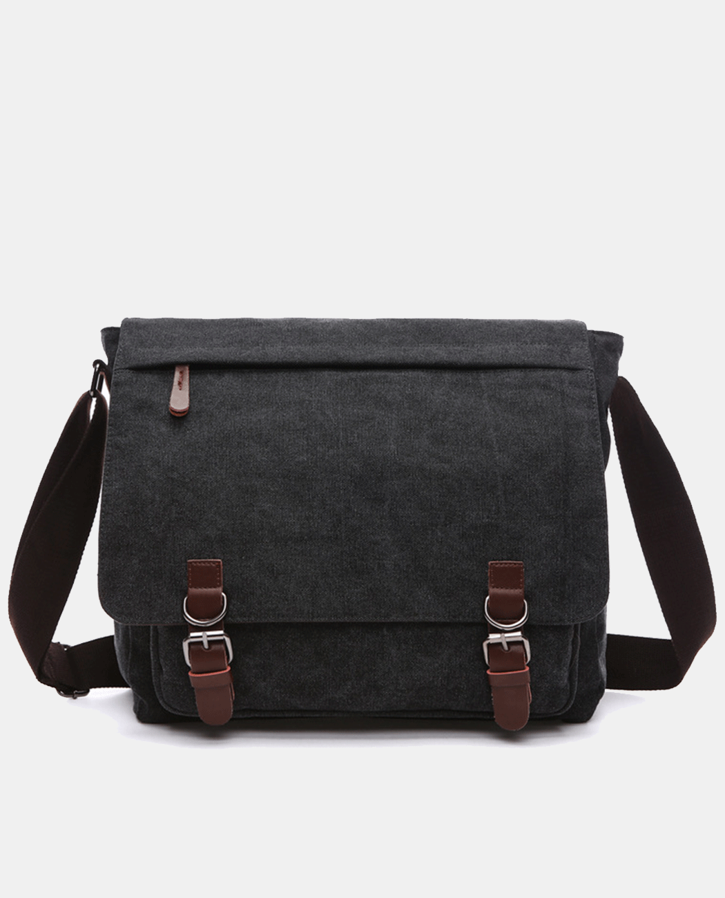 Dark Knight Canvas Messenger Bag -Bags- BAGHUGS-MG8646-L-Black