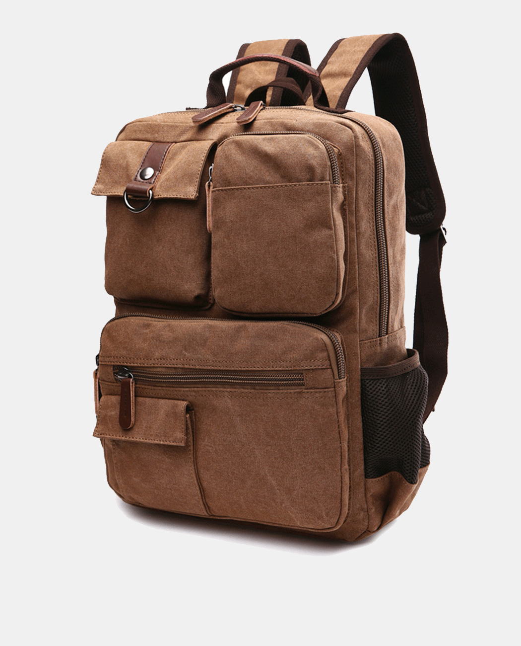 Muti Pockets Canvas Backpack -Backpacks- BAGHUGS-MG8679-Midnight Blue