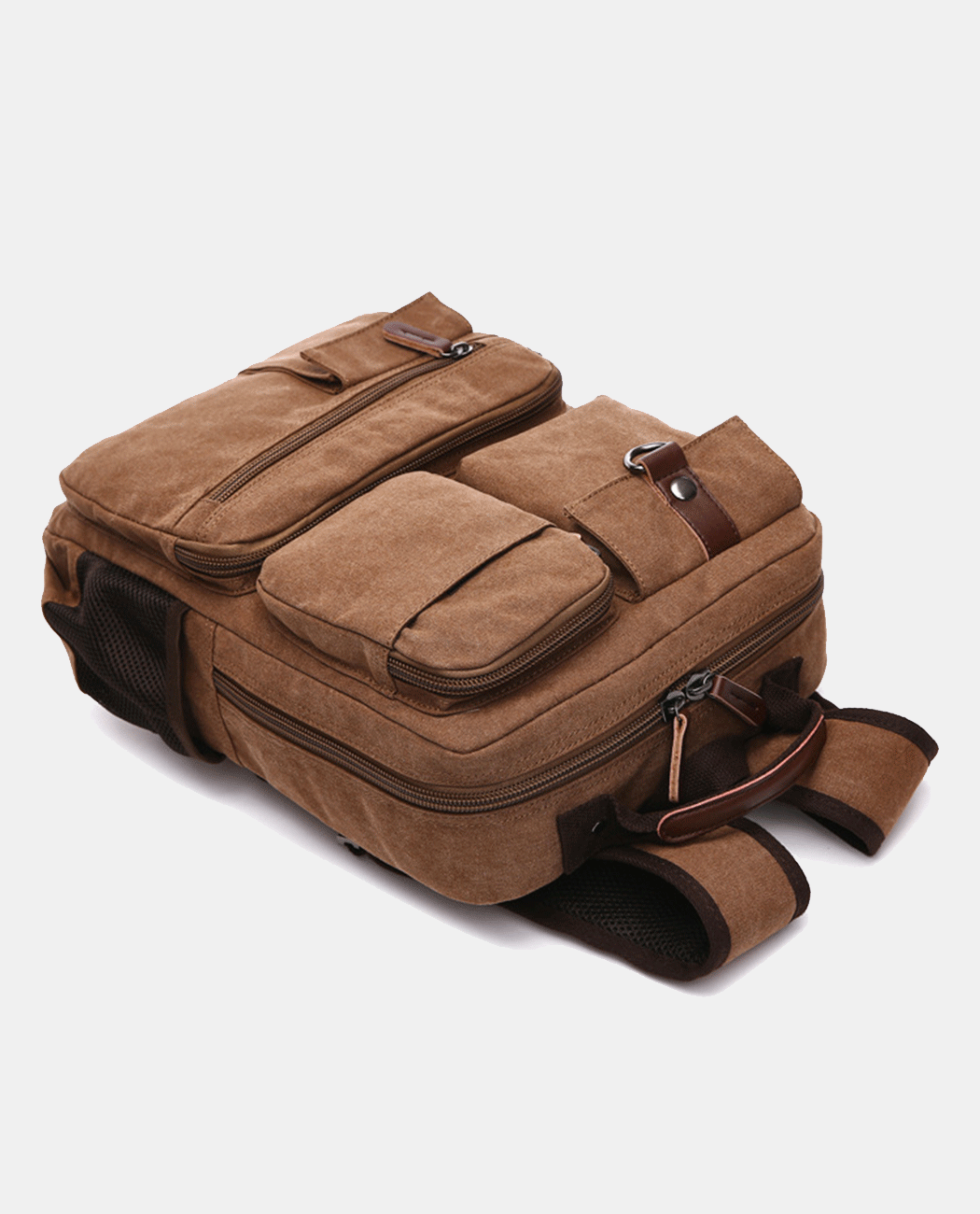 Muti Pockets Canvas Backpack -Backpacks- BAGHUGS-MG8679-Midnight Blue
