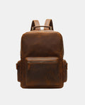 Classic Leather Backpack -Backpacks- BAGHUGS-MR-04-519-Dark Brown