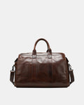 Classic Leather Durable Travel Bag -Bags- BAGHUGS-MR-05-498-Dark Brown