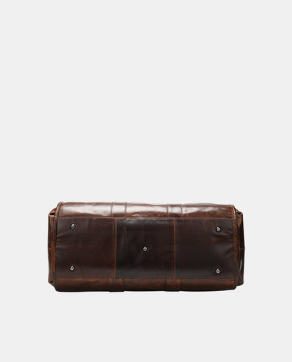 Classic Leather Durable Travel Bag -Bags- BAGHUGS-MR-05-498-Dark Brown