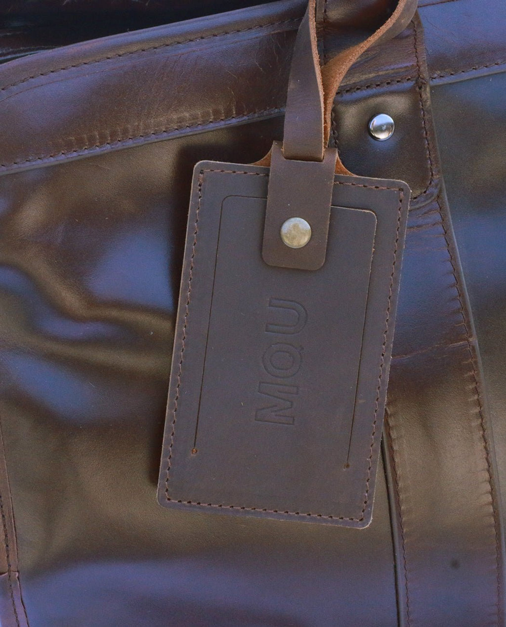 Classic Leather Durable Travel Bag -Bags- BAGHUGS-MR-05-498-Dark Brown