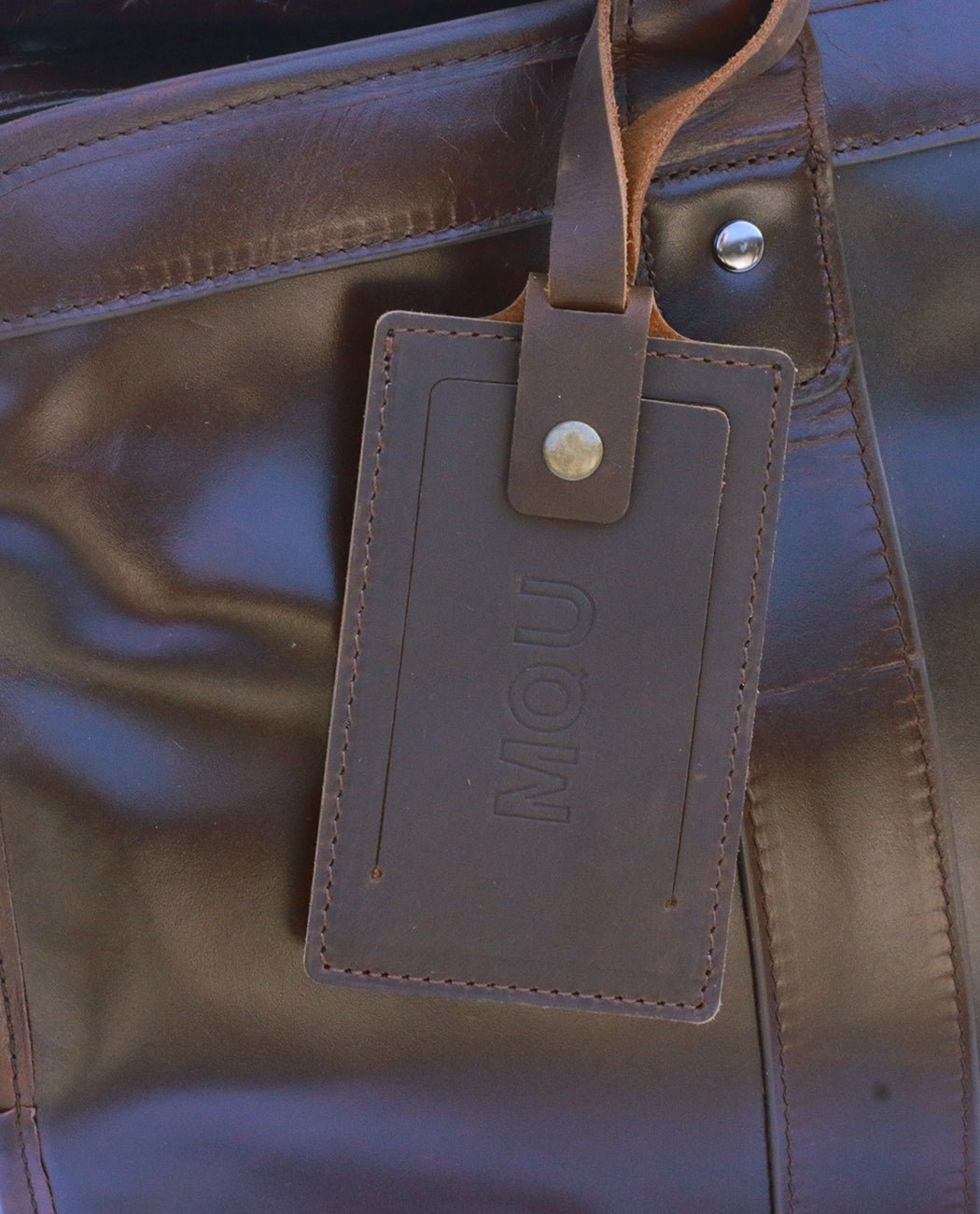 Classic Leather Durable Travel Bag -Bags- BAGHUGS-MR-05-498-Dark Brown
