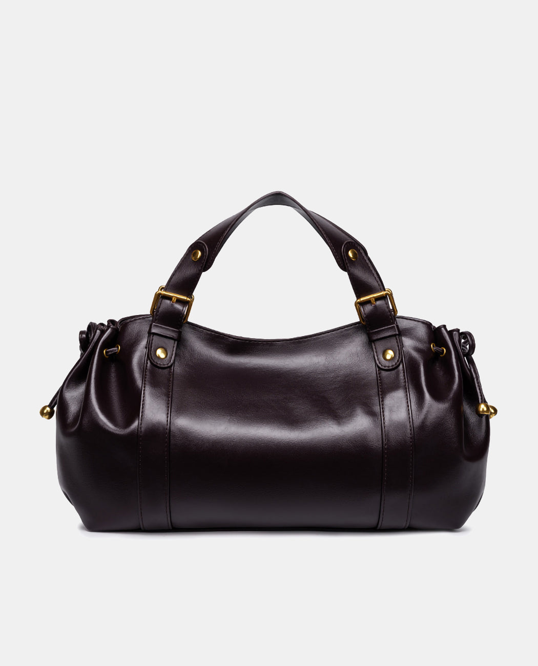 Large Leather Travel Duffel Bag