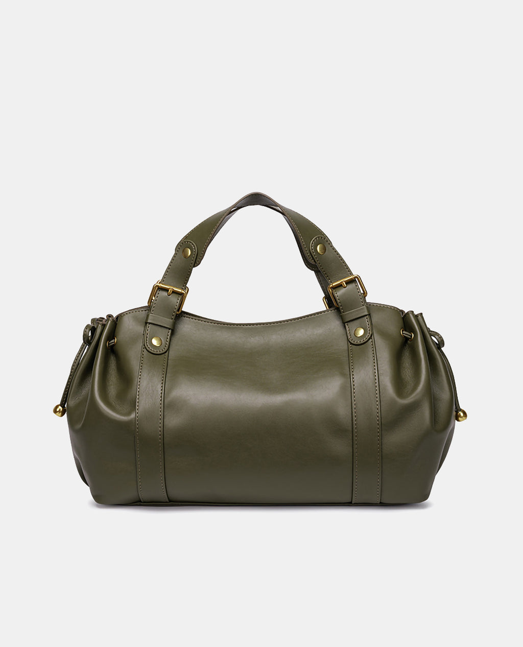 Large Leather Travel Duffel Bag