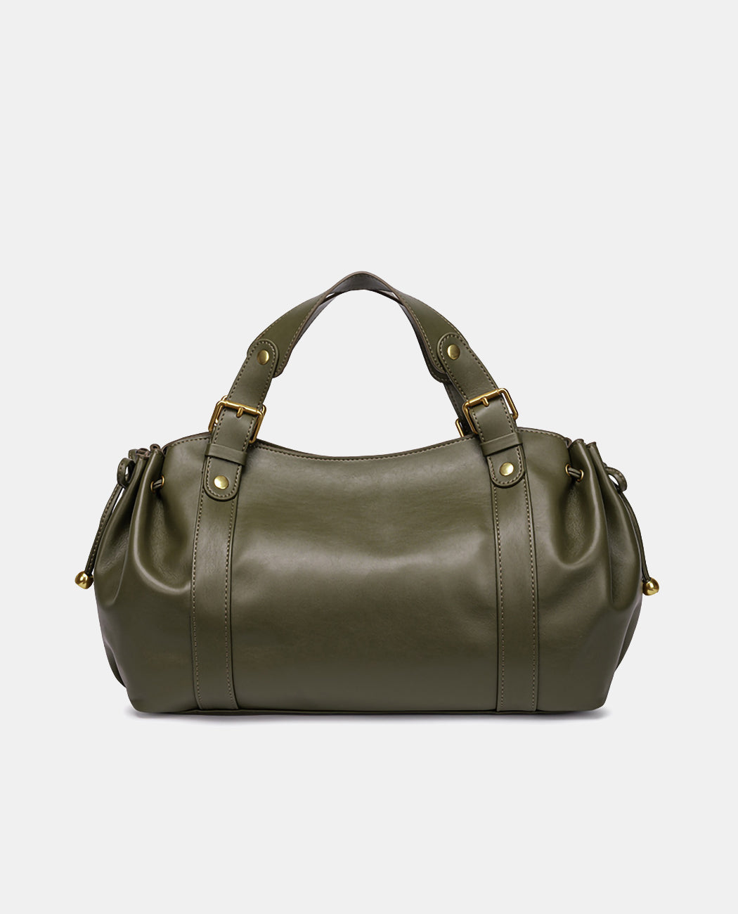 Large Leather Travel Duffel Bag