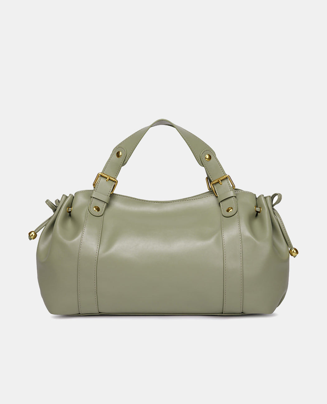 Large Leather Travel Duffel Bag