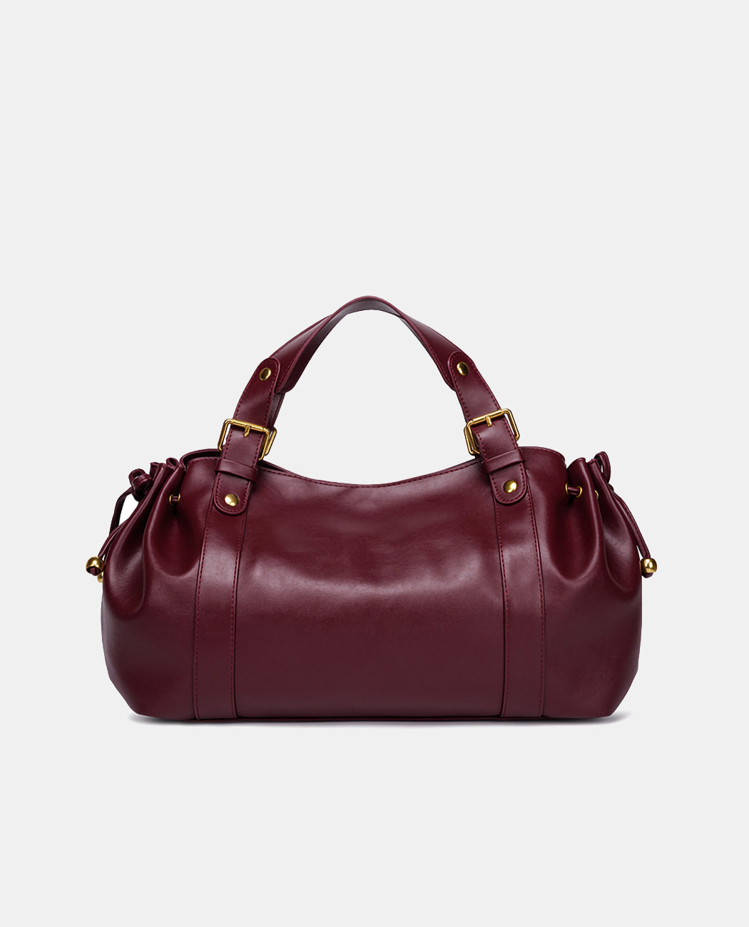 Large Leather Travel Duffel Bag