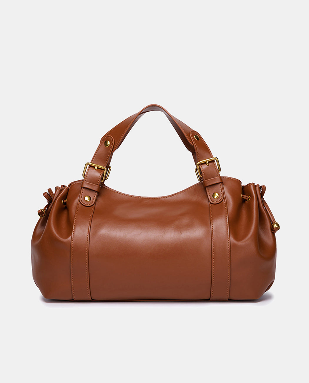 Large Leather Travel Duffel Bag