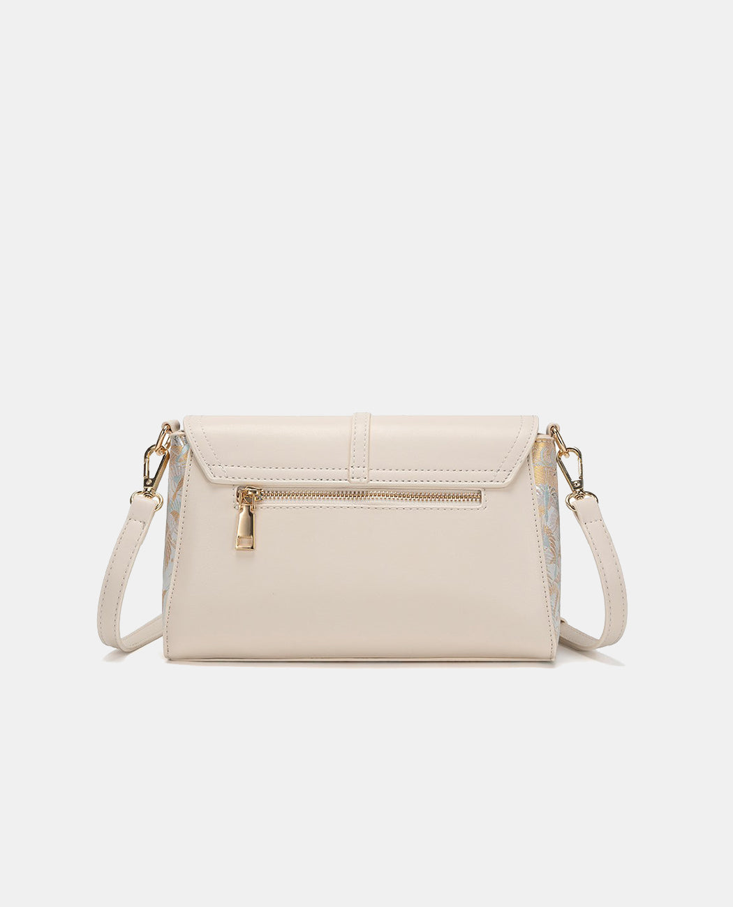 Silk Brocade Crane Shoulder Bag