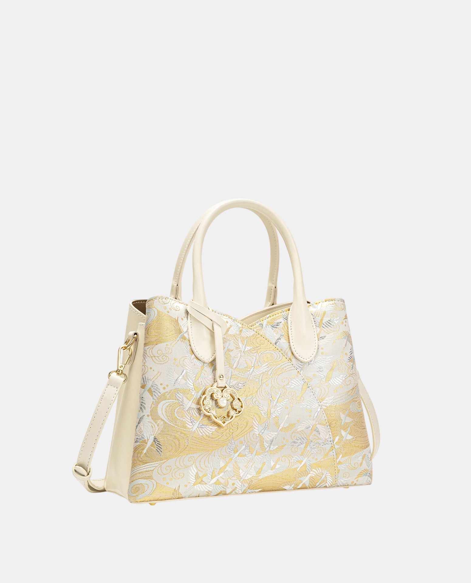 Silk Soaring Cranes Handbag