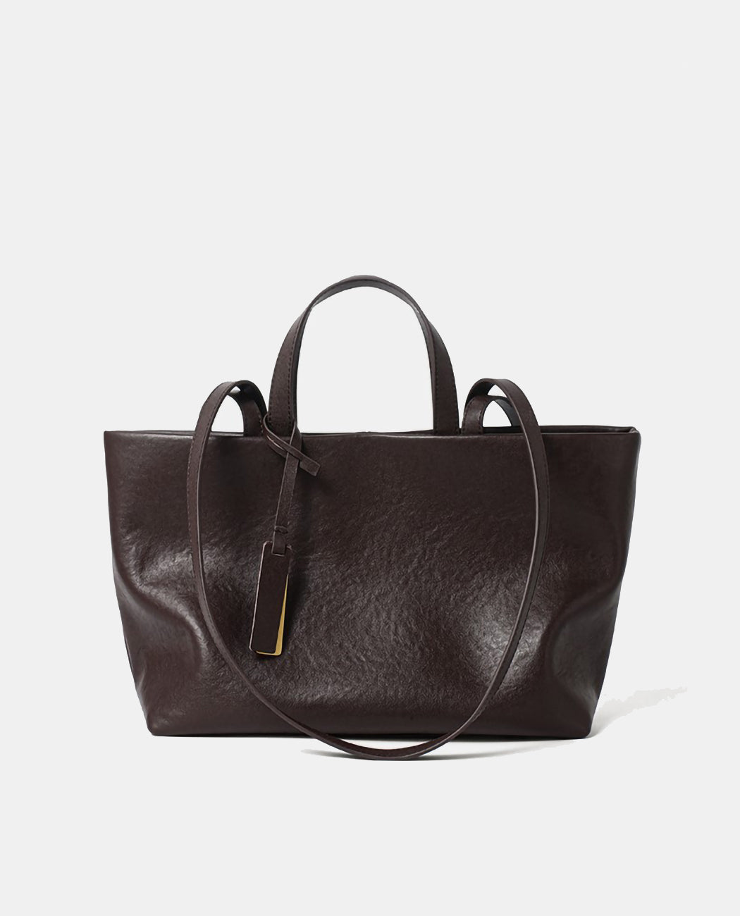 Women's Minimalist Leather Tote Bag