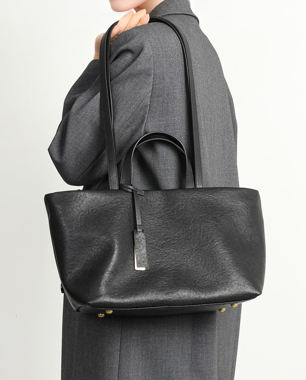Women's Minimalist Leather Tote Bag