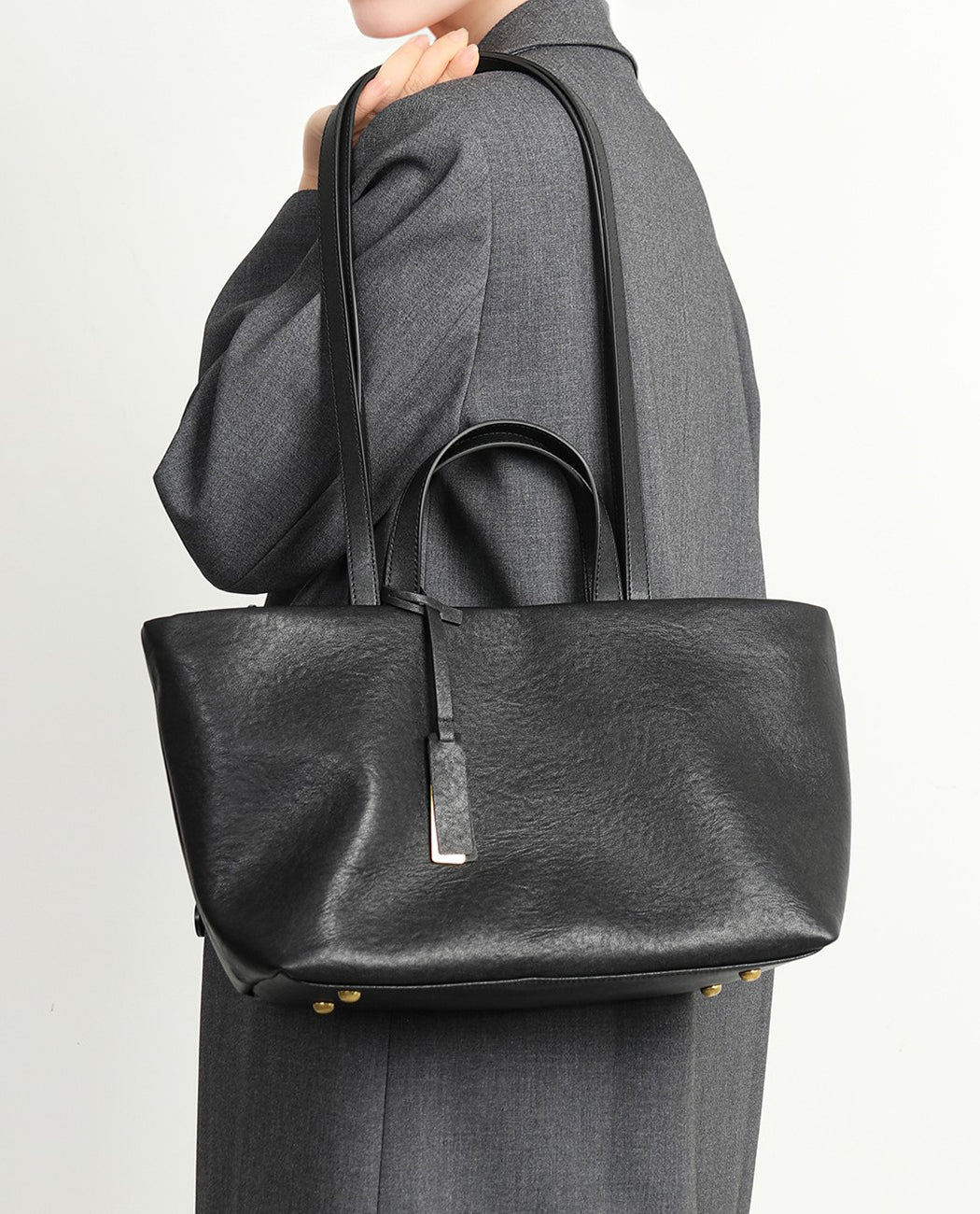 Women's Minimalist Leather Tote Bag
