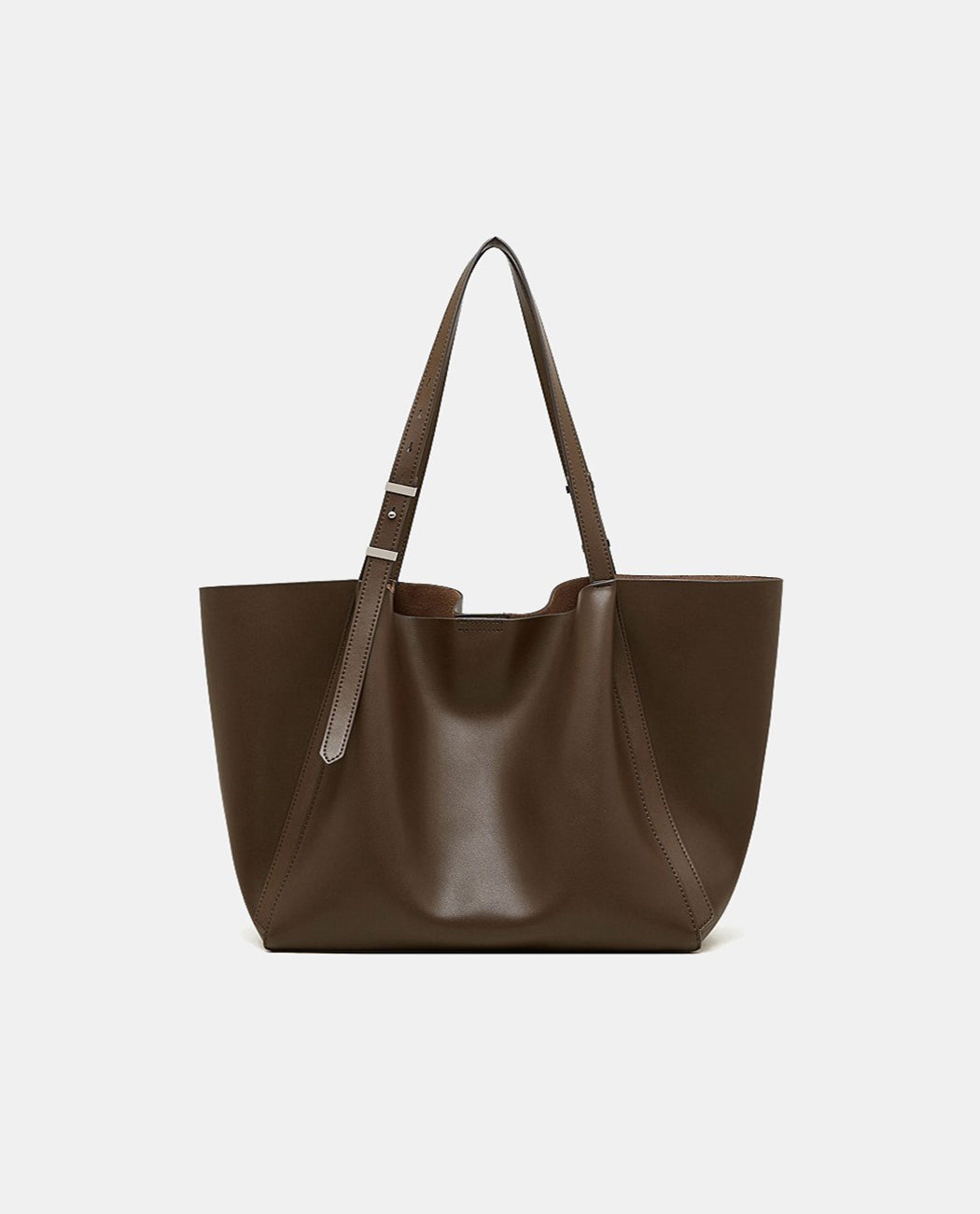 Women's Large Minimalist Leather Tote Bag