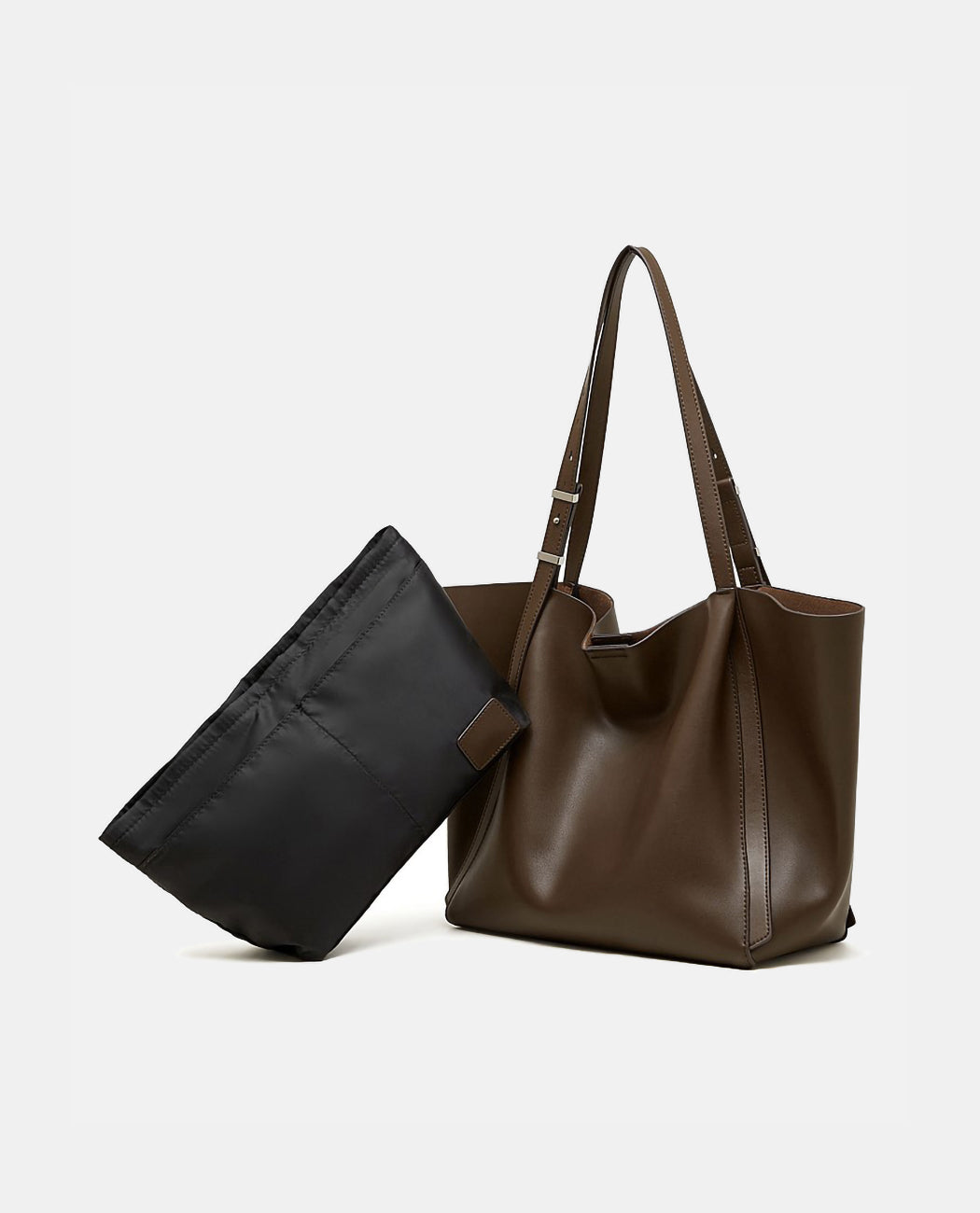 Women's Large Minimalist Leather Tote Bag