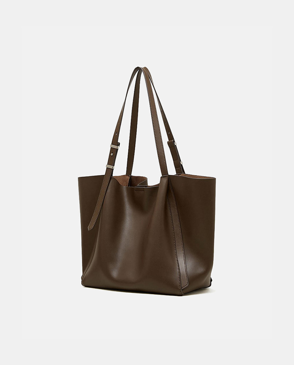 Women's Large Minimalist Leather Tote Bag