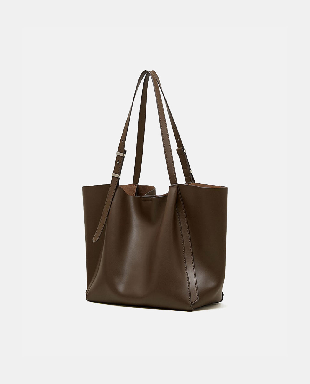 Women's Large Minimalist Leather Tote Bag