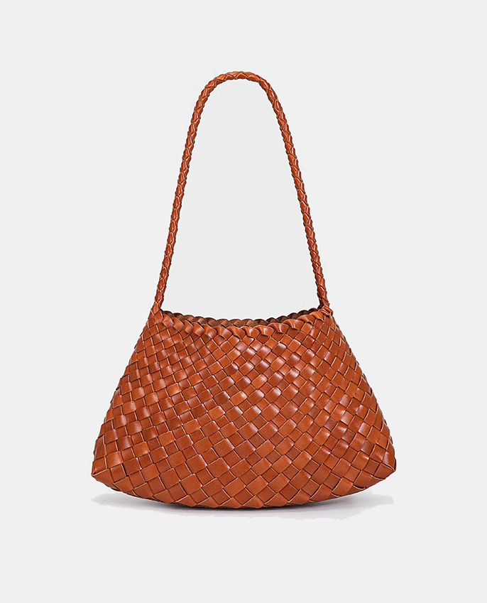 Handwoven Leather Shoulder Bag