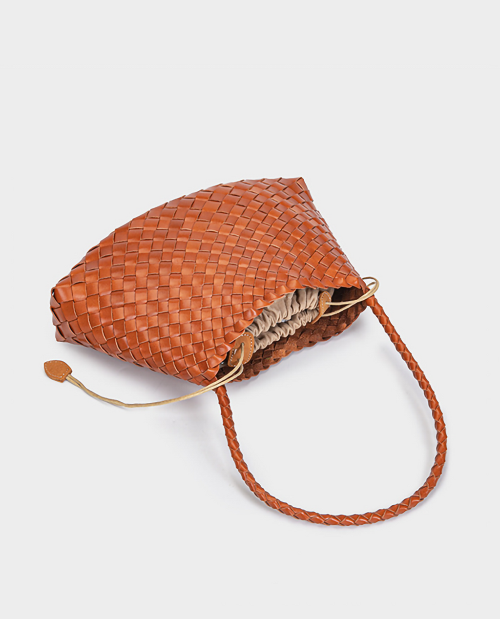 Handwoven Leather Shoulder Bag