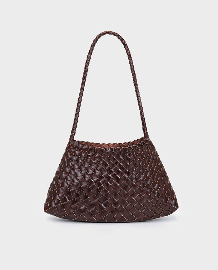 Handwoven Leather Shoulder Bag