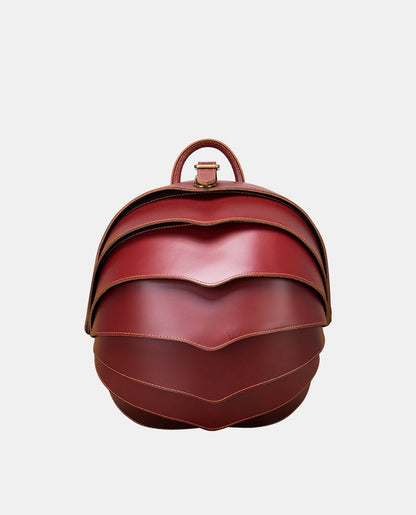 Elegance Sphere Backpack -Bags- BAGHUGS-LEBP-5266-S-Burgundy Color