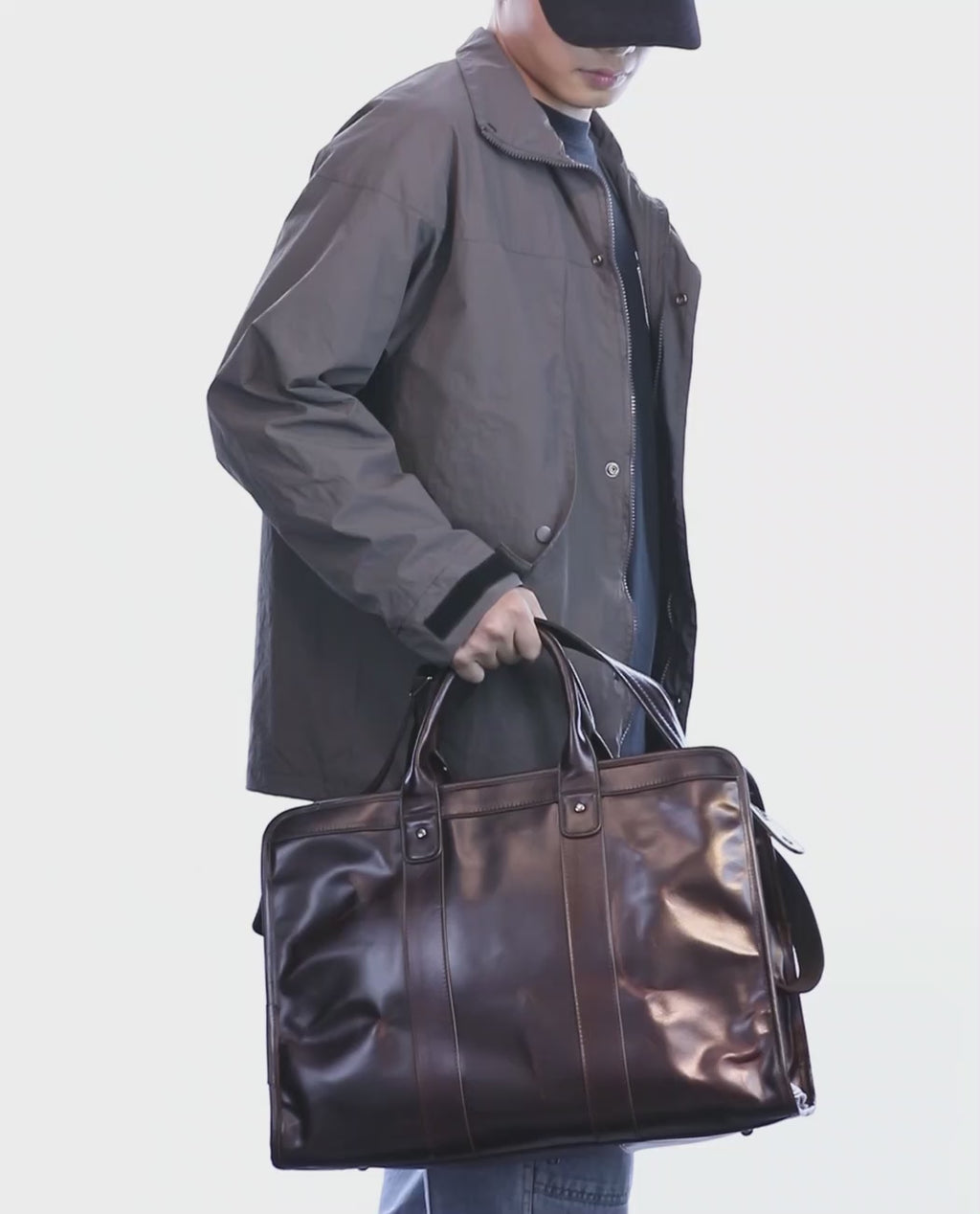 Baghugs classic leather durable travel bag