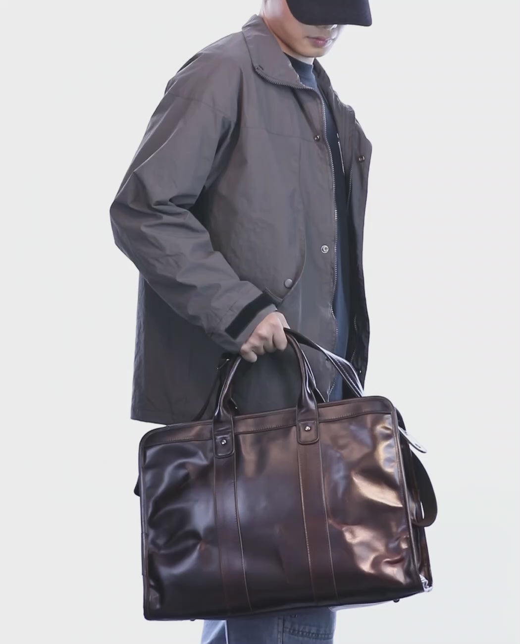 Baghugs classic leather durable travel bag