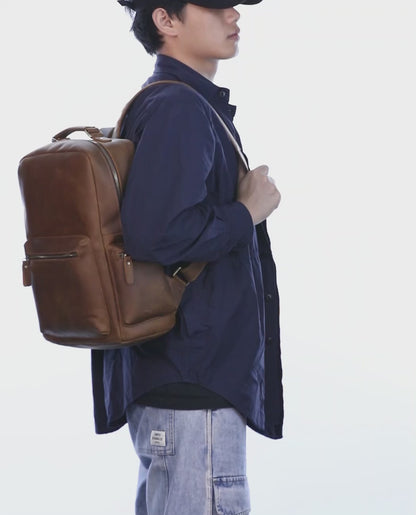 Classic Leather Backpack